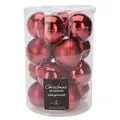 Red 8CM Xmas Ball Hanging Decoration - ნაძვის ხის სათამაშო