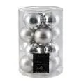 Silver 8CM Xmas Ball Hanging Decoration - ნაძვის ხის სათამაშო