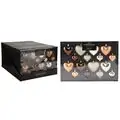 Amber Heart Christmas Hanging Decoration - ნაძვის ხის სათამაშო