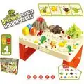 Dinosaur Play Table With Clay Accessories - დინოზავრების სათამაშო მაგიდა თიხის აქსესუარებით