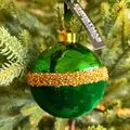 Green Half Velvet Hanging Decoration - ნაძვის ხის სათამაშო