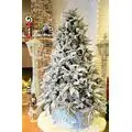 Christmas Tree 210 CM Snow-Covered დათოვლილი ნაძვის ხე შერეული სილიკონის ტოტებით