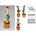 Cactus Noel With Sound Christmas Decoration - საახალწლო დეკორაცია მოლაპარაკე კაქტუსი