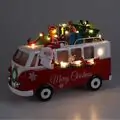 Santa In Christmas Lighted Bus Decoration - საახალწლო დეკორაცია განათებით