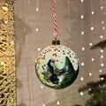 Christmas Ball With Frosting And Sprinkels Hanging Decoration - ნაძვის ხის სათამაშო