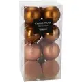 Brown Christmas Ball Hanging Decoration - ნაძვის ხის სათამაშო