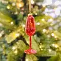 Champagne Glass Hanging Decoration - ნაძვის ხის სათამაშო