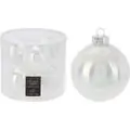 White Christmas Ball Hanging Decoration - ნაძვის ხის სათამაშო