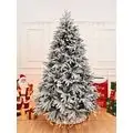 Christmas Tree PE 210 CM Snow-Covered დათოვლილი ნაძვის ხე 100 % სილიკონი