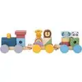 Tooky Toy My Forest Friends Stacking Animals Train - ხის განსავითარებელი სათამაშო მატარებელი
