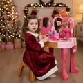 Disney Dresser Set With Accsesoriess Pink - დისნეის საბავშვო ტრილიაჟი აქსესუარებით