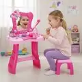 Butterfly Dressing Table Pink Set - საბავშვო ტრილიაჟი სკამით