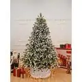 Christmas Tree With Lights 240 CM  PVC + PE  საახალწლო ნაძვის ხე შერეული სილიკონის წიწვებით და განათებით