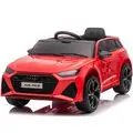 Audi Q8 Car Red - ელექტრო მანქანა კაუჩუკის საბურავებით