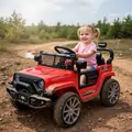 Off Road Super Car Red - ელექტრო მანქანა კაუჩუკის საბურავებით