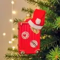 Christmas Box with Christmas Hat Hanging Decoration - ნაძვის ხის სათამაშო