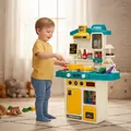 Home Kitchen With Spray Blue - სათამაშო სამზარეულო