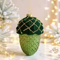 Green Pinecone Hanging Decoration - ნაძვის ხის სათამაშო