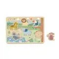 TookyToy Wooden Sound Puzzle - Animals - ხის  განსავითარებელი ხმოვანი ფაზლი