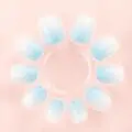 Press-on nails set Sky Blue - საბავშვო დასაკრავი ფრჩხილები