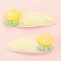 Bubbles Two Hair Clips Yellow Tulip - საბავშვო თმის აქსესუარი