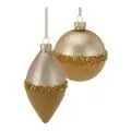 Beige Half Velvet Hanging Decoration - ნაძვის ხის სათამაშო