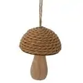 Mushroom Wooden Hanging Decoration - ხის ნაძვის ხის სათამაშო