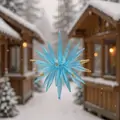 Glow In Dark Starburst Hanging Decoration - ნაძვის ხის სათამაშო