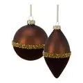 Cappuccino Half Velvet Hanging Decoration - ნაძვის ხის სათამაშო