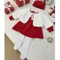 Cute Christmas Dress With A Fluffy Jacket - საბავშვო საახალწლო კაბა ფუმფულა ჟაკეტით