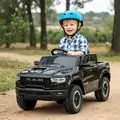 Ram 1500 Electric Black Car - ელექტრო მანქანა კაუჩუკის საბურავებით