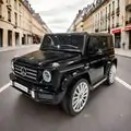 Mercedes-Benz G500 Car Black - ელექტრო მანქანა კაუჩუკის საბურავებით