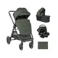 KikkaBoo Ava 3in1 Army Green - საბავშვო ეტლის კომპლექტი