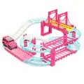 Track Park Set Pink With Car - სათამაშო ტრასა მანქანით