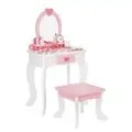 Heart Wooden Dresser Set With Accessiries - ხის საბავშვო ტრილიაჟი აქსესუარებით