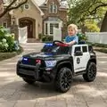 Police Car Black - ელექტრო მანქანა