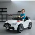Mercedes Benz Racing Car White - ელექტრო მანქანა