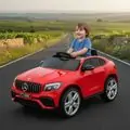 Mercedes Benz Red - ელექტრო მანქანა კაუჩუკის საბურავებით