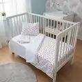 Yuar Baby 3 pcs Bedding set Red Hearts - ახალშობილის საწოლის თეთრეულის კომპლექტი