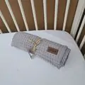 Yuar Baby Waffle Muslin Blanket Grey - ახალშობილის პლედი