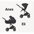 Anex Eli 2x1 Midnight საბავშვო ეტლის კომპლექტი