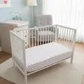 Yuar Baby Fitted Bedsheet 60x120x20cm Red Heart - ახალშობილის საწოლის ზეწარი