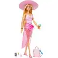 Barbie HPL73 Beach Blonde Doll-თოჯინა სანაპიროს აქსესუარით