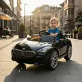 BMW Electric Car Painting Black - ელექტრო მანქანა კაუჩუკის საბურავებით