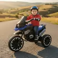 Electric Motorcycle GS 1100 Blue - ელექტრო მოტოციკლი კაუჩუკის საბურავებით