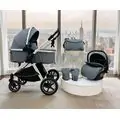Moni 3 In 1 Set Alina Titanium-Grey - საბავშვო ტრანსფორმერი ეტლის კომპლექტი
