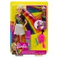Barbie Dolls with Long Rainbow Sparkle Hair FXN96 ბარბის თოჯინა აქსესუარებით