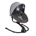 Cangaroo Electric Swing Cloud Premium + dark grey - ახალშობილის ელექტრო შეზლონგი