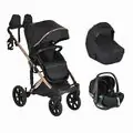 Cangaroo Baby stroller 4 in 1 Eggo Caviar-black - საბავშვო ეტლის კომპლექტი