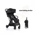 Cangaroo Baby Stroller Easy Fold Black პრემიუმ კლასის მსუბუქი სასეირნო ეტლი უნიკალური დაკეცვის მექანიზმით